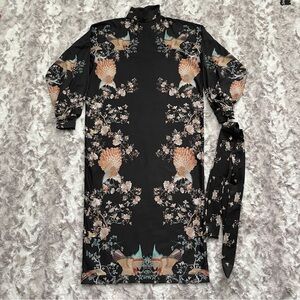 BlackMilk Coromandel Screen Batwing Dress